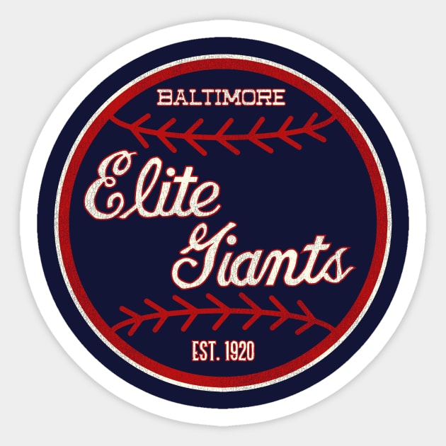 Defunct Baltimore Elite Giants Baseball Team Sticker by Defunctland